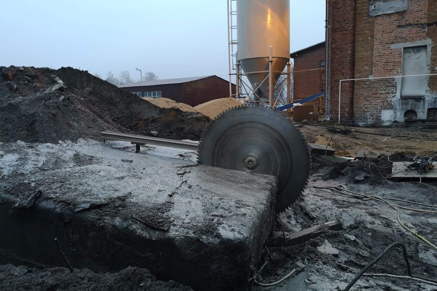 ciecie betonu olszyna